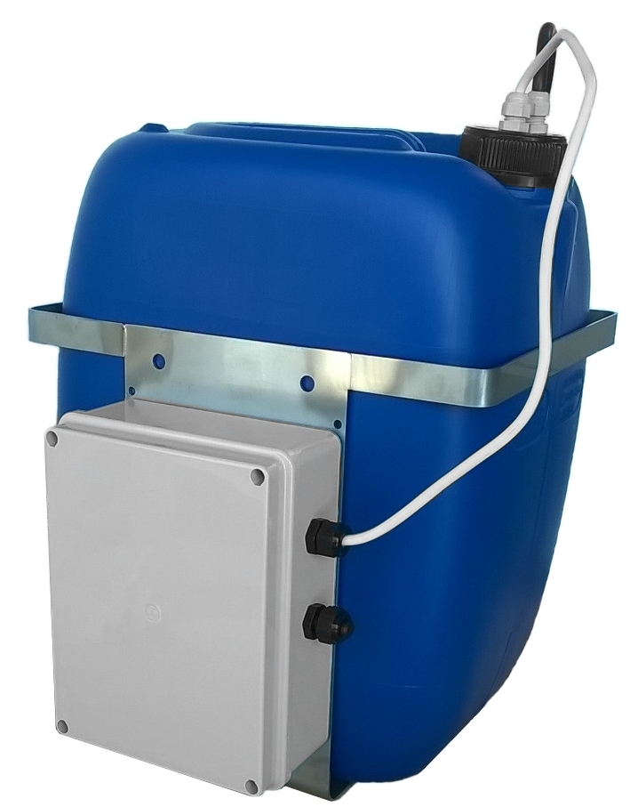 WTP washer tank with integrated pump